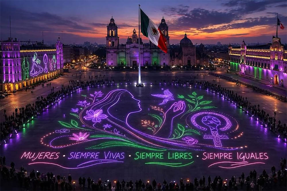 IWD LightUp Mexico City Zocalo