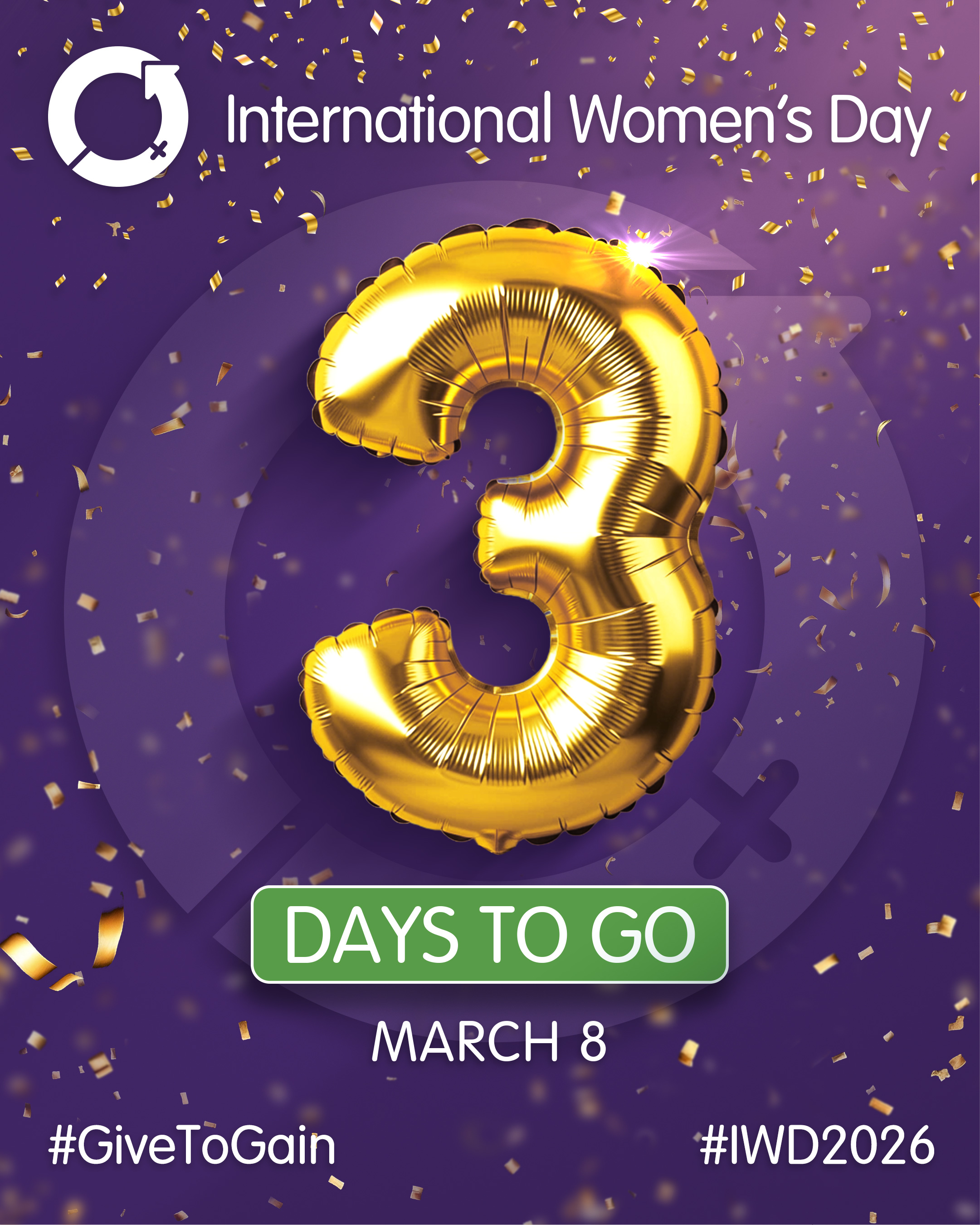 IWD Countdown: 3 days to go